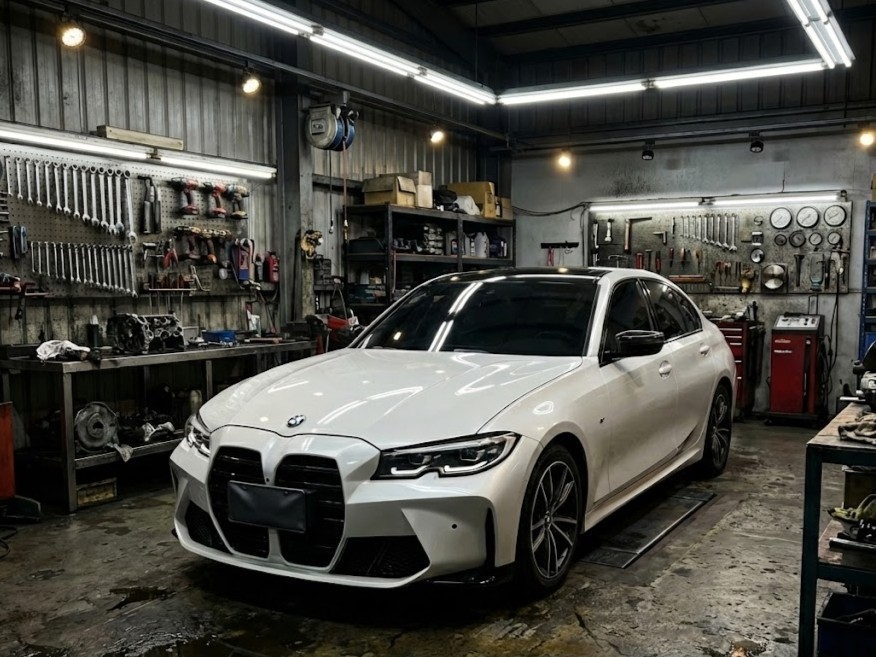 台中租車 BMW 330i M3 Look 大鼻孔改裝 - 強運租車
