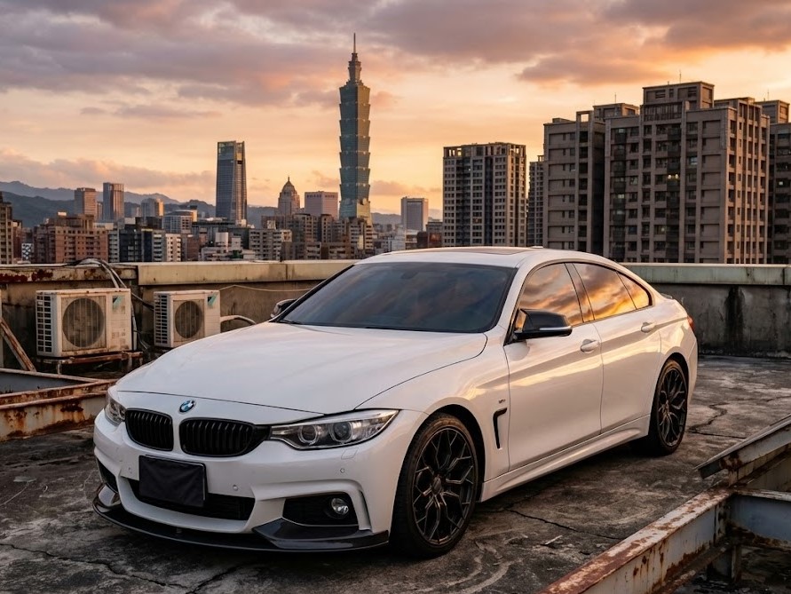 台中租車 BMW 430i 白色 M-Sport 雙門跑車 - 強運租車