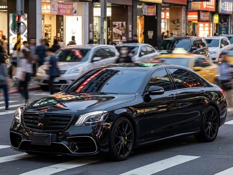 台中禮車出租 賓士 S550 黑色大器 結婚禮車 - 強運租車